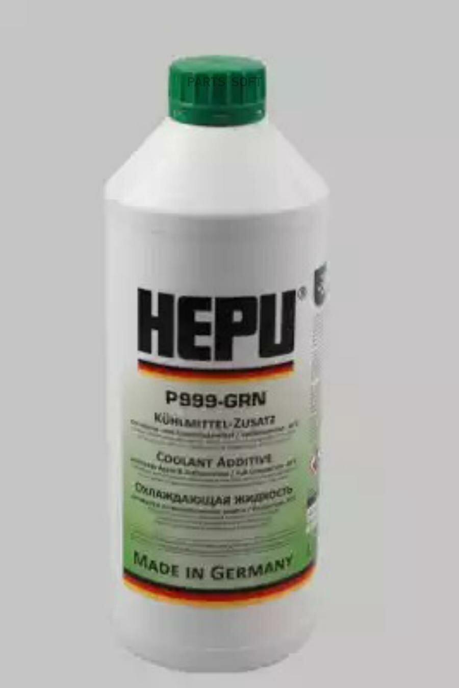 HEPU P999GRN антифриз зелёный P999-GRN концентрат 1.5L \ MB 325.0(2) Opel 1940 656 Ford 1 047 035 ASTM D3306