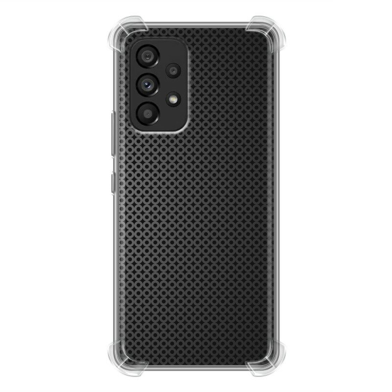 Дизайнерский силиконовый с усиленными углами чехол для Самсунг А53 5Ж / Samsung Galaxy A53 5G Металл