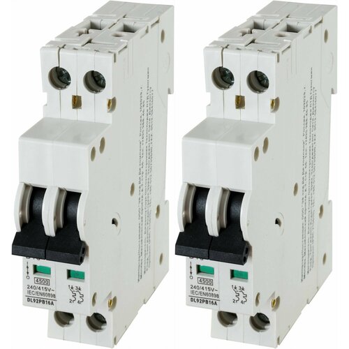 Автоматический выключатель, Skybeam, 2P 20A, двухполюсный, 2 шт