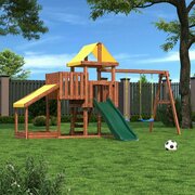 Детская деревянная игровая площадка для улицы дачи CustWood Junior Color JC16