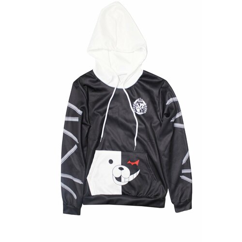 фото Худи , размер 46, белый, черный нет бренда