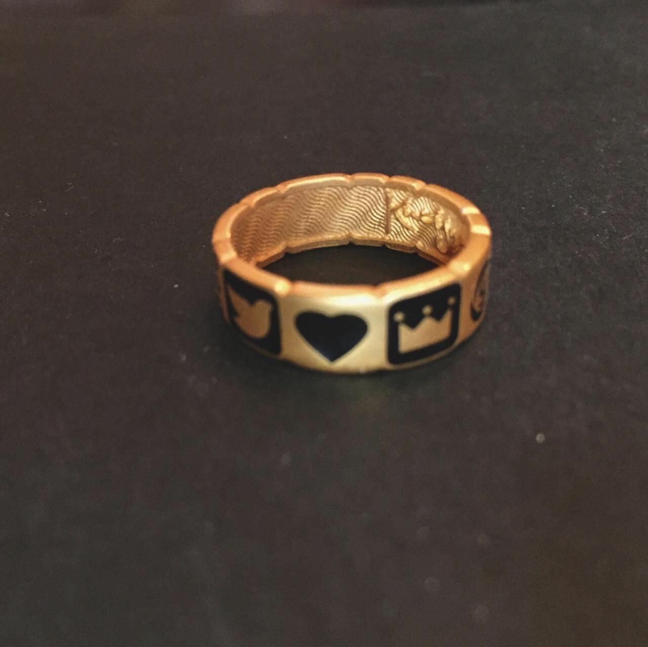 Кольцо, размер 18, золотой — фото 1