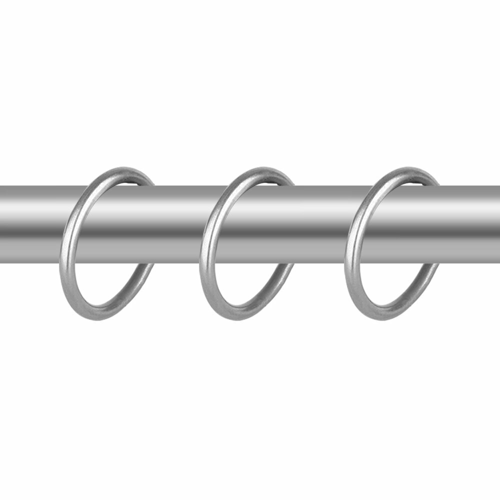 Кольца для карниза 30 мм круглые (10 шт.) Хром матовый