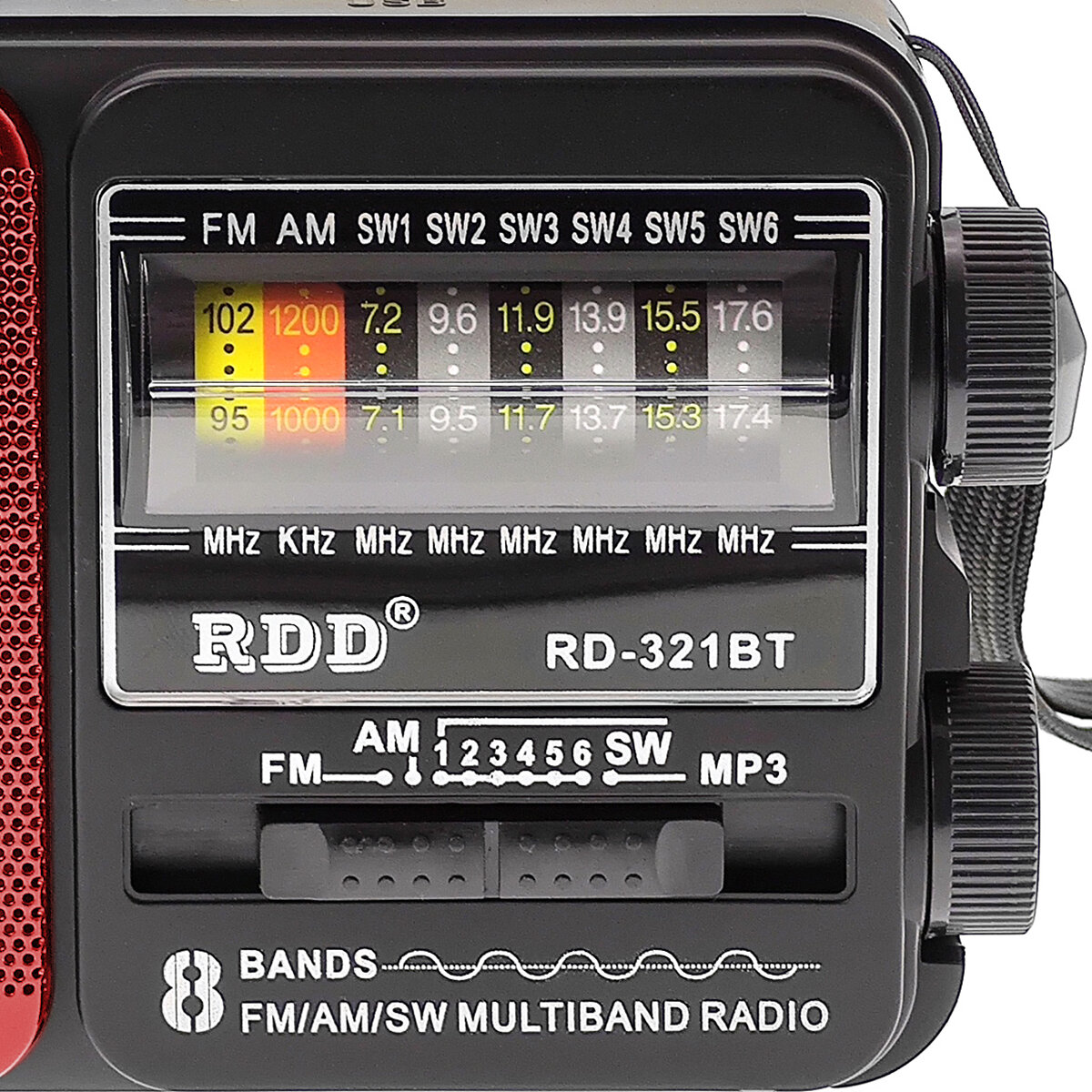 Портативный радиоприемник радио с фонариком (USB TF Bluetooth) RD-321BT RDD