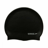 Шапочка для плавания SPEEDO Flat Silicone Cap, 8-709910001-0001, силикон