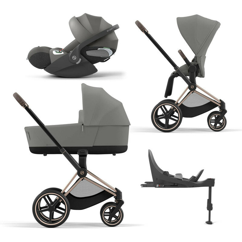 Cybex Priam IV Коляска 4 в 1, шасси IV Rose Gold/Mirage Grey