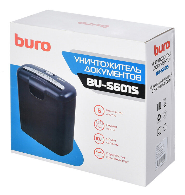 Уничтожитель бумаг Buro Home BU-S601S
