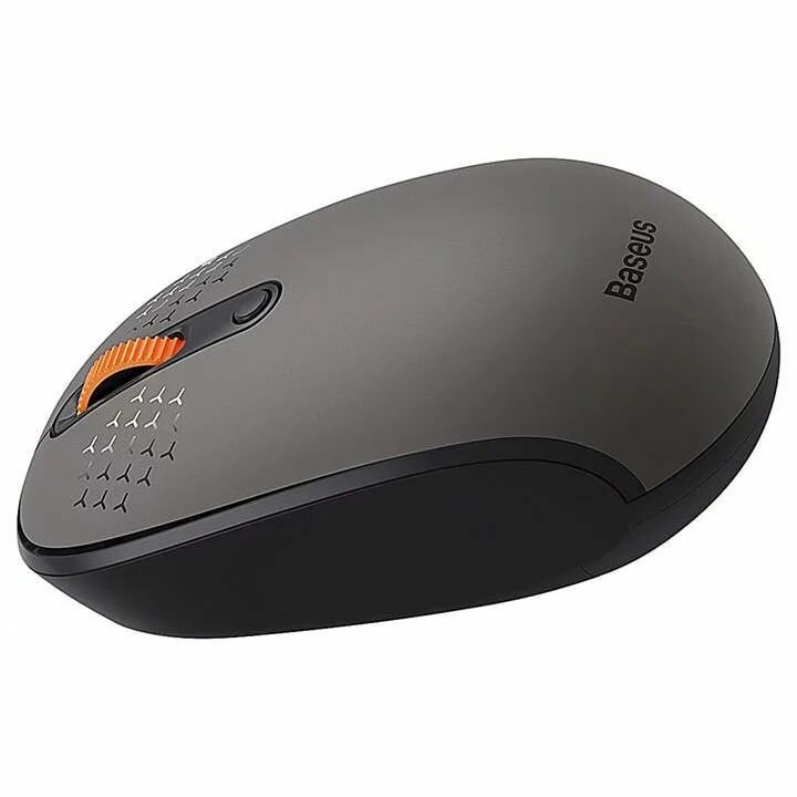 Трехрежимная беспроводная мышь Baseus F01B (2.4Ghz, BT3.0, BT5.0) B01055503833-00, серая — фото 2