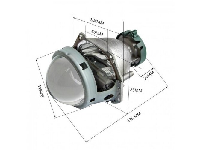 Биксеноновая линза SVS H-5R 3.0-дюйма под D-лампы (аналог Хелла 5R)