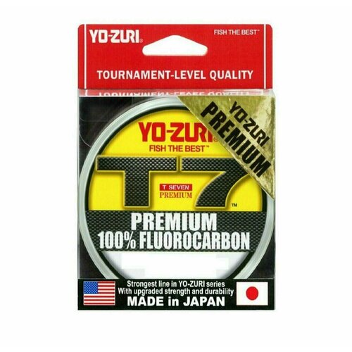 фото Duel/yo-zuri, леска флюорокарбоновая t-7 premium fluorocarbon, арт. r1414-cl