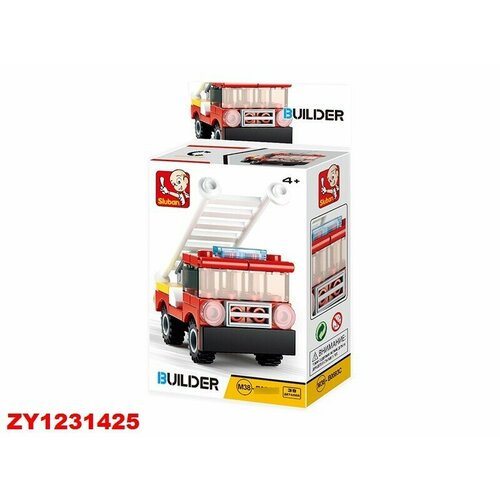 Конструктор Builder 38-0593С Пожарная машина в коробке конструктор 38 0871 в коробке