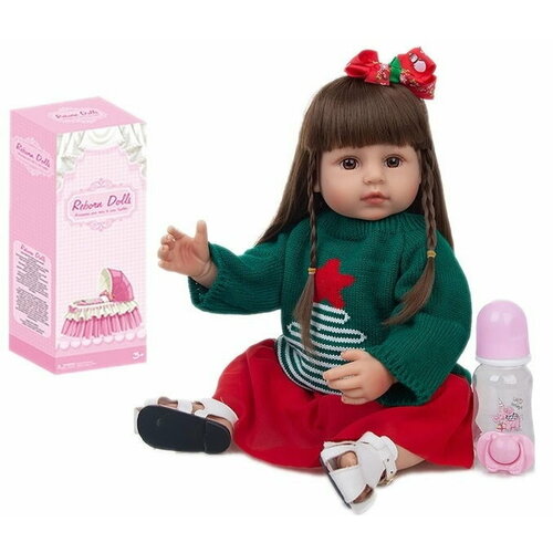 Кукла (50см) в свитере с елочкой и аксессуарами в коробке кукла 50см в боди 1 birthday с аксессуарами в коробке