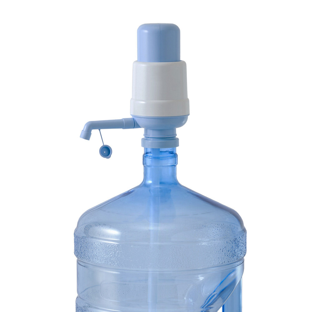Помпа для 19л бутыли Hotfrost A6 механический голубой/серый картон - фотография № 11