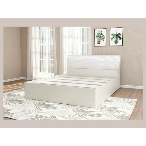 Кэт-6 Бодега/Caiman Белый Кровать 1,4 арт.001-М