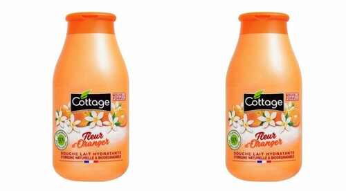 Cottage Молочко для душа увлажняющее цветок апельсина,250 мл,2 шт