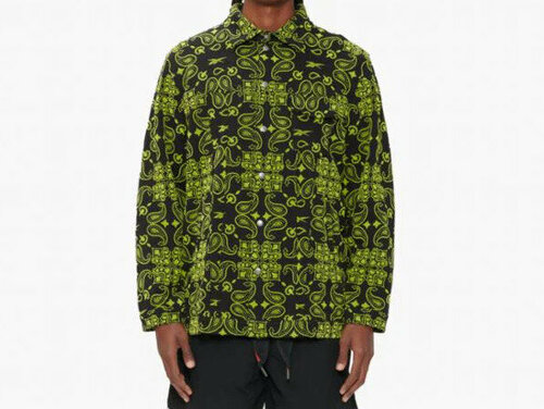 Куртка-рубашка Reebok, размер XL, черный, зеленый