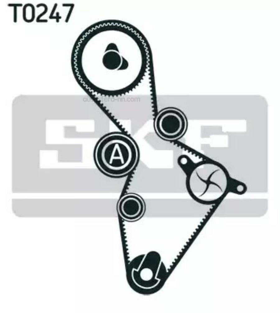 SKF VKMA01220 Комплект ремня ГРМ Audi A3,4, VW Golf V, Touran 2.0 FSI (07.02-)