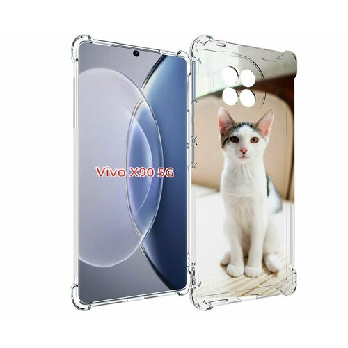 Чехол MyPads порода кошка эгейская для Vivo X90 задняя-панель-накладка-бампер чехол mypads порода кошка эгейская для realme c55 задняя панель накладка бампер