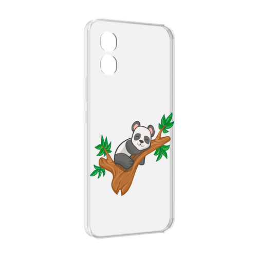 Чехол MyPads панда-на-деревце для Honor X5 задняя-панель-накладка-бампер