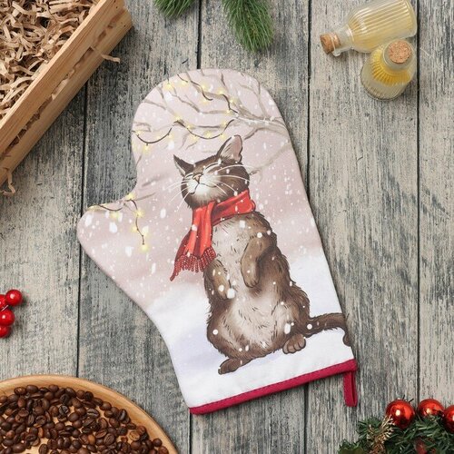 Варежка-прихватка Этель Волшебного счастья 20х28 см 100 хл ватин 250 гм2 717₽