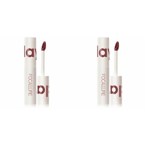 FOCALLURE Помада для губ жидкая Clay Pillowy Soft Liquid Lipstick тон 302, 2 г, 2шт.