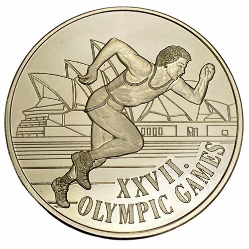 Австралия, настольная медаль Олимпиада в Сиднее. Бегун 2000 г. сша настольная медаль олимпиада в альбервилею олимпийская деревня 1992 г