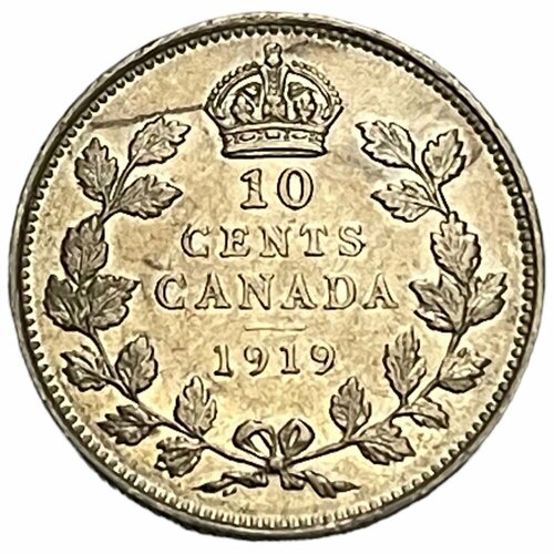клуб нумизмат банкнота 10 шиллингов англии георг v выпуск 1919 1928 Канада 10 центов 1919 г.