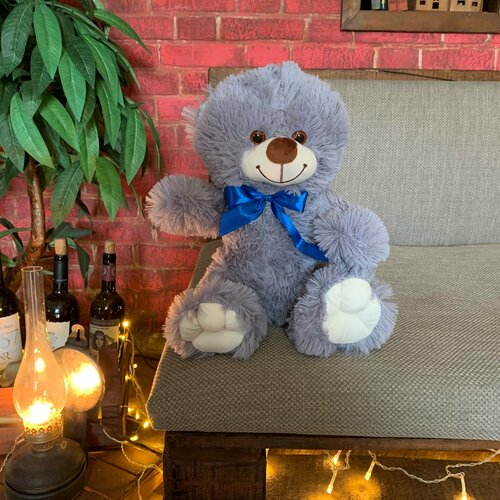 Плюшевый Мишка Бейли 50 см серый