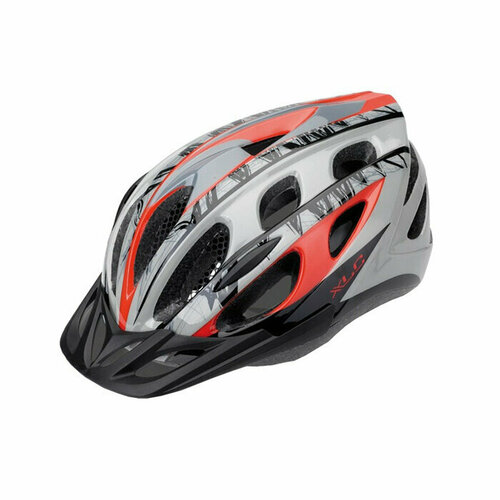Шлем XLC Bicycle helmet BH-C18 (красный/серый) (L/XL) west biking bicycle helmet mirror flat lightweight 360 degree bike helmet mounted rear view mirror bicycle cycling helmet mirror