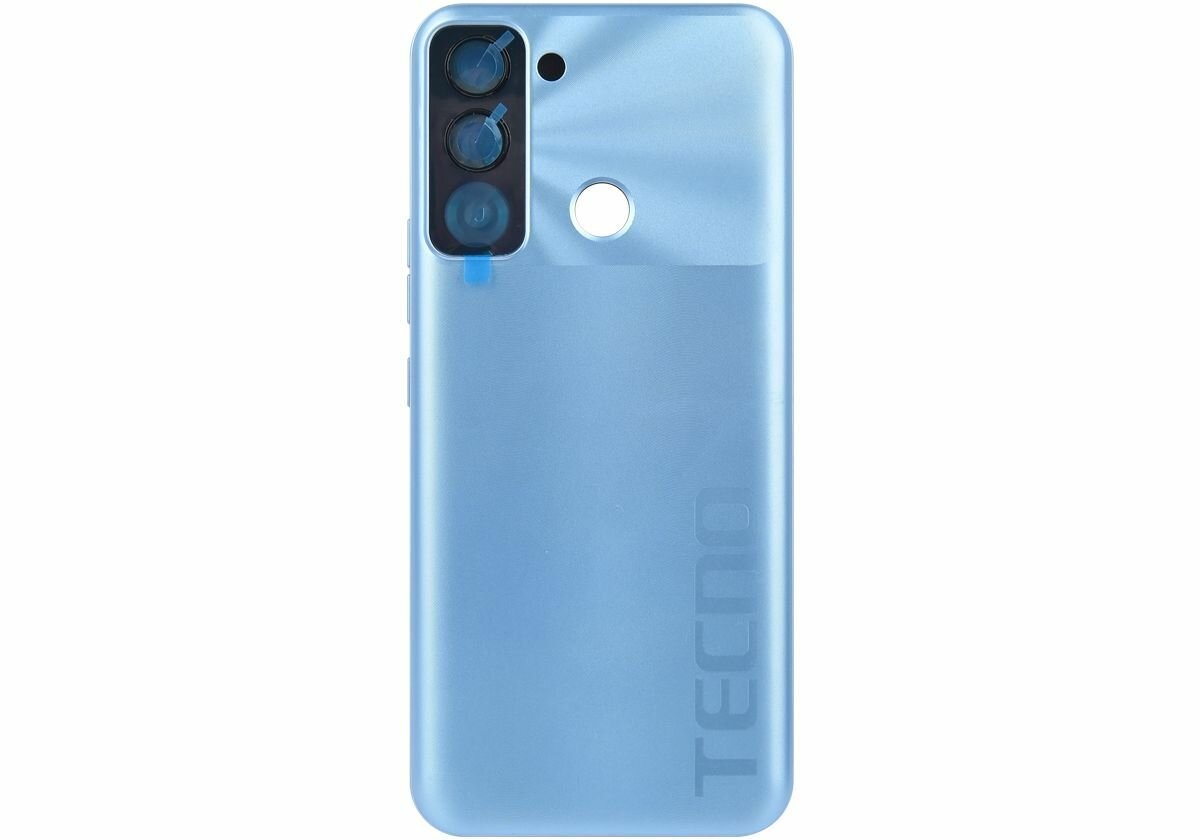 Задняя крышка Tecno POP 5 LTE (BD4) серебристая (голубая)