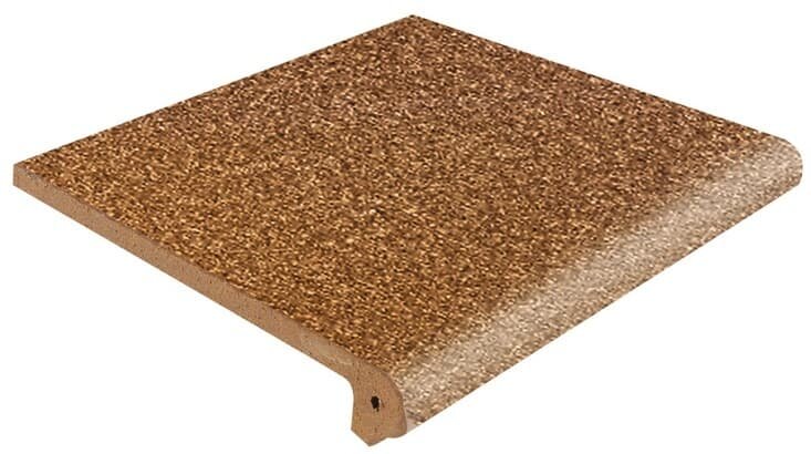 фото Ступень клинкерная для крыльца на улице флорентийская Natural Gresan 330х330х50/20, упаковка 4 шт.