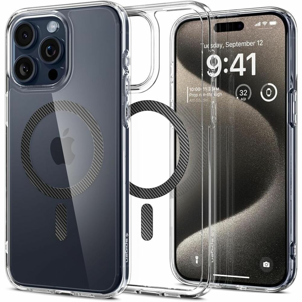 Чехол SPIGEN для iPhone 15 Pro Max - Ultra Hybrid (MagFit) - Черный - ACS06578