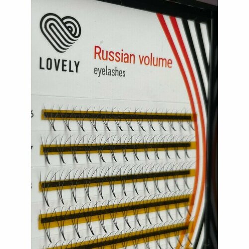 Ресницы Lovely Russian volume 3D mix C 0.10 6-12mm (12 линий)