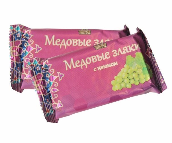 Тамле Медовые злаки с изюмом, 90 г (10 штук)