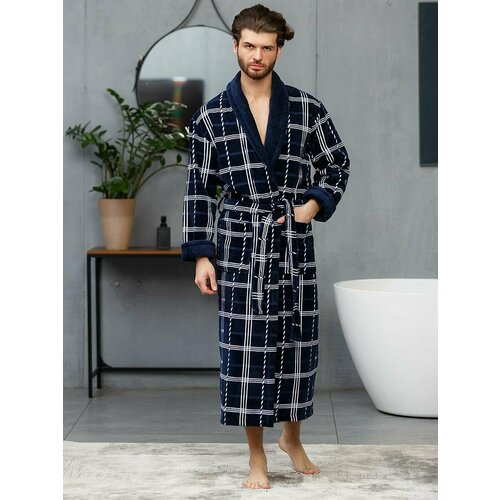 Халат LIDER TEKSTIL, длинный рукав, размер 3XL, белый