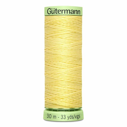 фото Нитки швейные top stitch 30 для декоративной отстрочки, 30 м, 100% полиэстер, gutermann, 744506 (578 бледно-желтый), 5 шт
