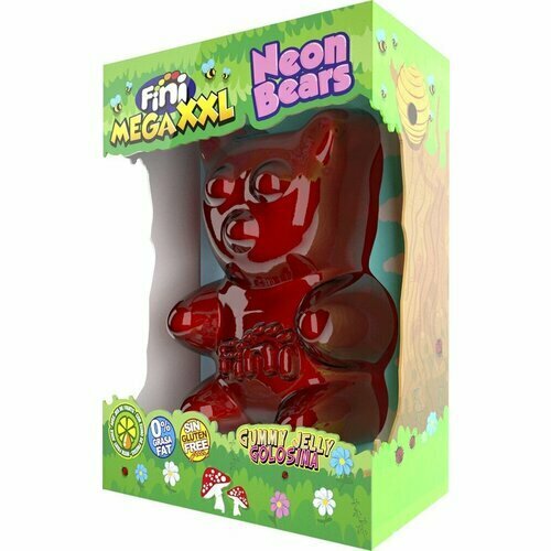 Мармелад жевательный Fini Neon Bears Mega XXL, 900 гр - фотография № 5