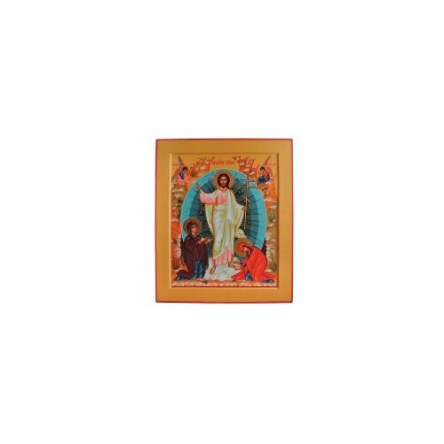 Икона Воскресение Христово 30х40 #107455 икона спасителя воскресение христово на подставке с узором