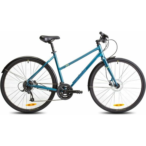 Велосипед Merida Crossway Urban 50 Lady 28 2023 Велосипед Merida Crossway Urban 50 Lady 28 Рама M51cm TealBlueSilverBlueLime RU39566 4650000₽