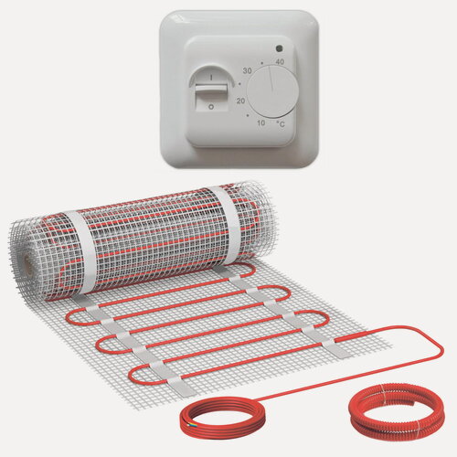 Изображение товара Теплый пол Vimarr L 540L2700KM18.0-M1-01 18 м2 2700 Вт с белым механическим терморегулятором