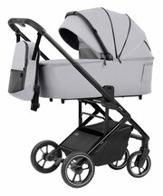 Коляска Carrello Alfa CRL-6507 2 в 1 новинка, Увеличенная прогулка! Feather Grey