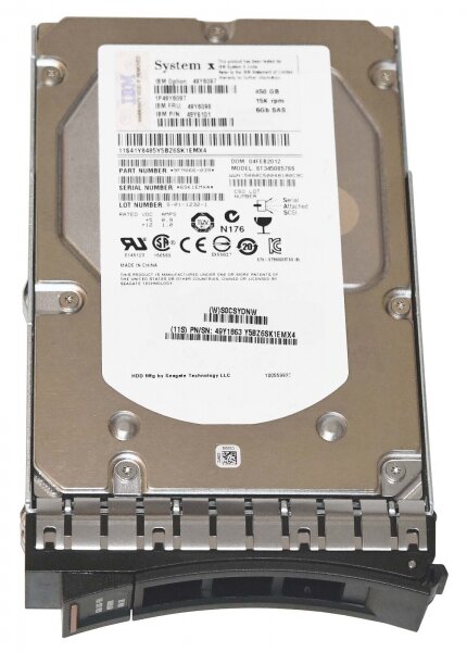 Жесткий диск IBM 00DE650 450Gb 15000 SAS 3,5" HDD