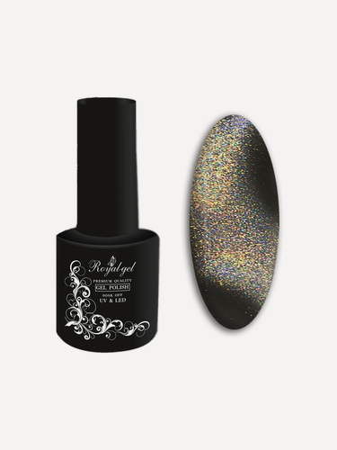 Изображение товара Гель лак Rоyal-gel "Голографик кошачий глаз" 5 мл. HRCER04