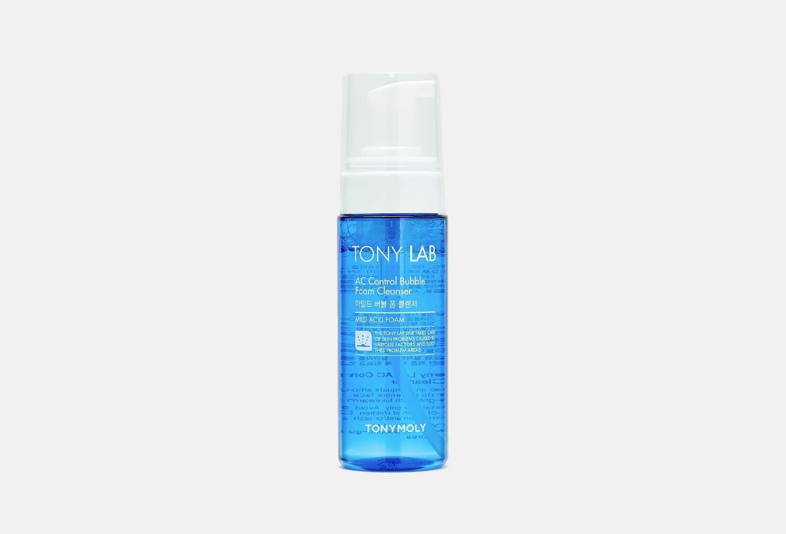 Пузырьковая пенка для умывания для проблемной кожи tony moly lab ac control bubble foam cleanser