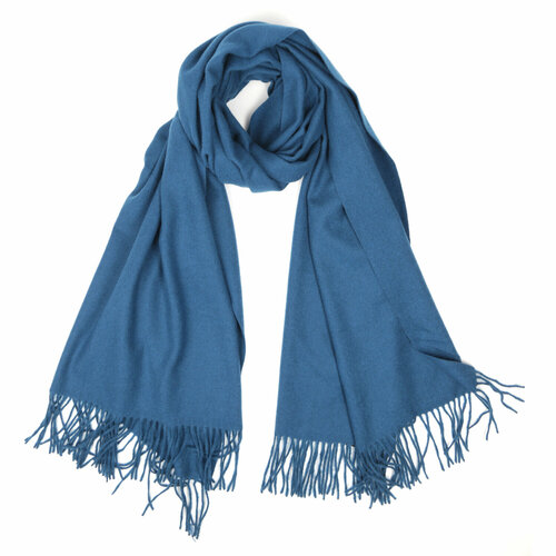 Шарф FABRETTI,180х70 см, one size, синий шарф kamukamu 180х70 см one size голубой