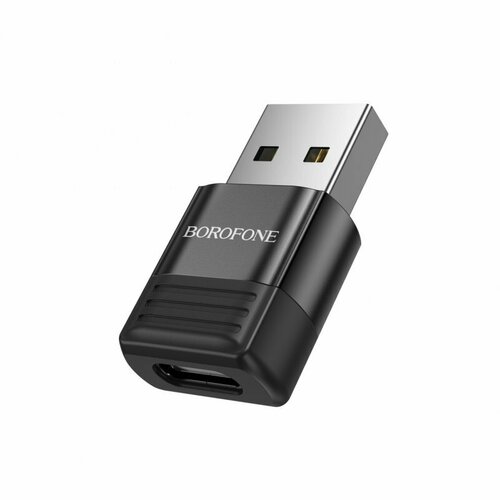 OTG-адаптер Borofone BV18 Type-C-USB, черный переходник адаптер vga usb type c черный