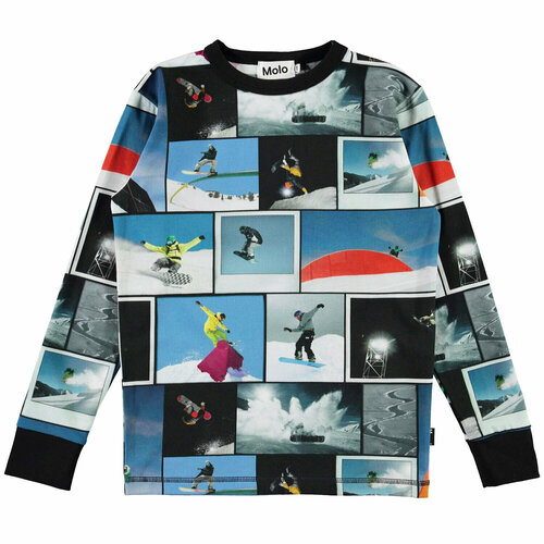 фото Лонгслив molo, размер 6 лет (116 см), синий