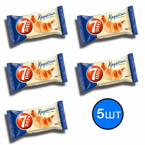 фото Круассан с кремом "ваниль" 7days, 65г х 5шт