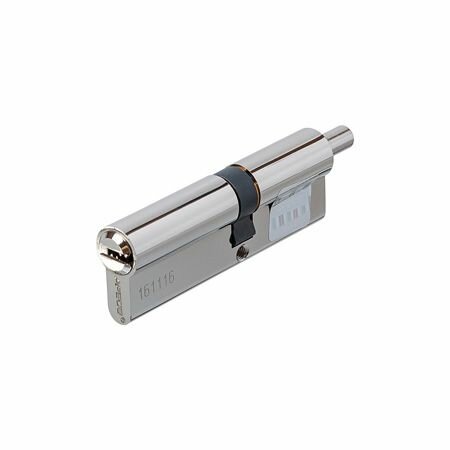 Цилиндр (Личинка замка) APECS SM-90(40S/50)-S/15-NI никель ключ-шток короткий