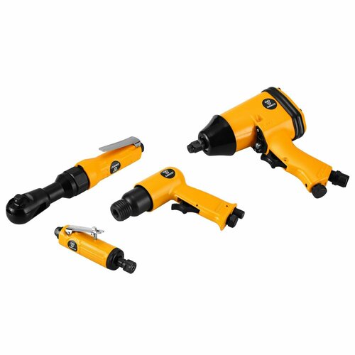 Набор пневмоинструмента DEKO Premium 34 предмета Шлифмашина гайковёрт трещотка долото 30 аксессуаров 2999900₽